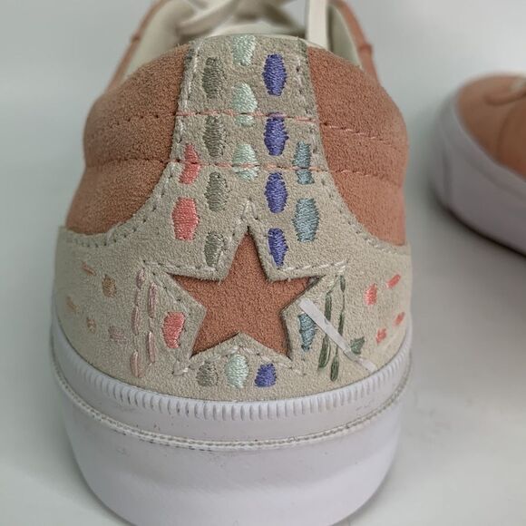 Converse All Star Peach Suede Sneakers - Picture 7 of 10